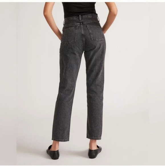 Everlane The Cheeky Jean Black High Rise Cropped Straight Leg Size 29 - Picture 10 of 10